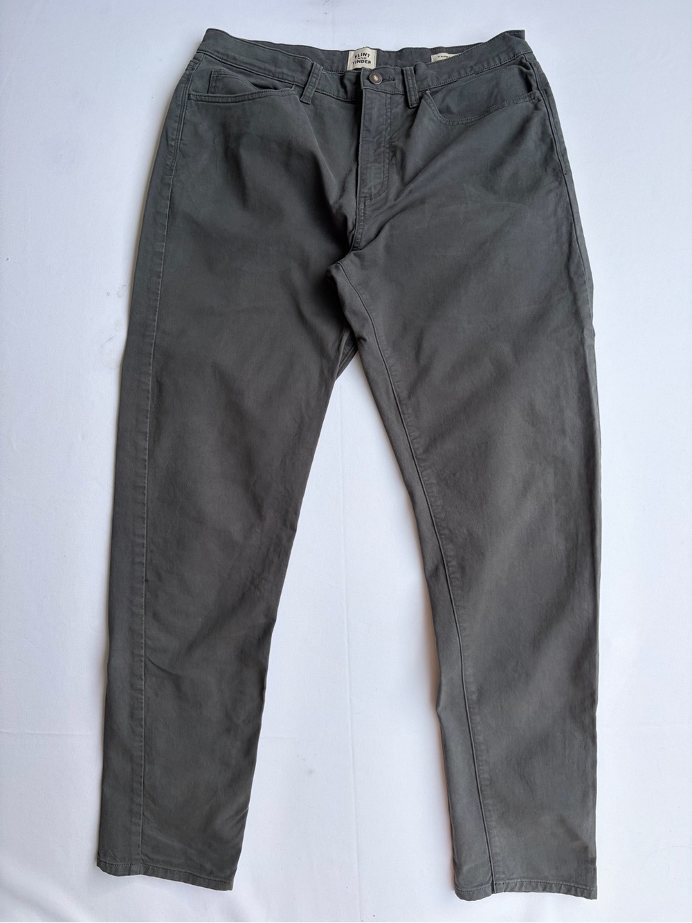 Flint and Tinder 365 Pant Charcoal Grey Tapered Fit 32x32 Huckberry Chino